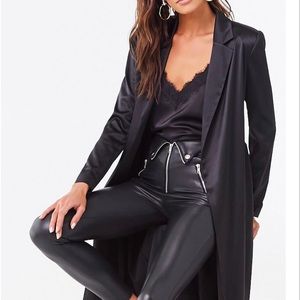 Satin duster jacket